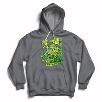 Stuck Between IDK IDC And IDGAF St Patrick's Day Green Flag Skull Skeleton Hoodie - Wonder Print Shop