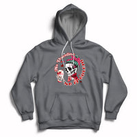 Messy Bun Skeleton No Valetine No Problem Anti Valentines Hoodie - Wonder Print Shop