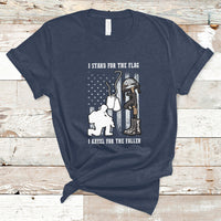 We Stand For the Flag We Kneel For The Fallen US Patriots T-Shirt - Wonder Print Shop