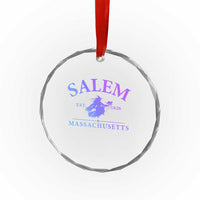 1692 They Missed One Crystal Glass Ornament Halloween Salem Witch Trials TS10