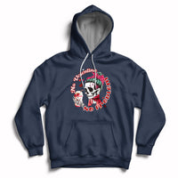 Messy Bun Skeleton No Valetine No Problem Anti Valentines Hoodie - Wonder Print Shop