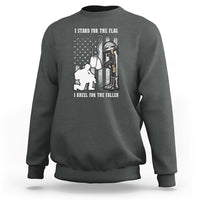 We Stand For the Flag We Kneel For The Fallen US Patriots Sweatshirt - Wonder Print Shop