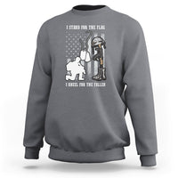 We Stand For the Flag We Kneel For The Fallen US Patriots Sweatshirt - Wonder Print Shop