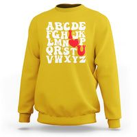 Alphabet Abc I Love You Valentines Day Heart Gifts Sweatshirt - Wonder Print Shop