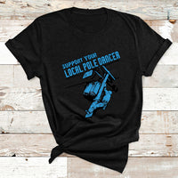 Support Your Local Pole Dancer Lineman T Shirt - Wonder Print Shop