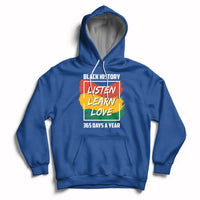 Listen Learn Love African American Teach Black History Month Hoodie - Wonder Print Shop