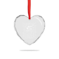 16th Birthday Math Heart Crystal Glass Ornament Square Root of 256 Funny Math Nerd 16 Year Old Gift