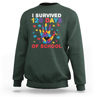 I Survived Of School Funny 120 Days Survivor Students Teachers Sweatshirt - Wonder Print Shop