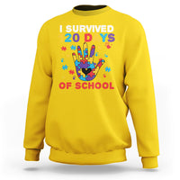 I Survived Of School Funny 120 Days Survivor Students Teachers Sweatshirt - Wonder Print Shop