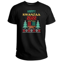 Happy Kwanzaa Drum Kinara Seven Candles Africa Celebration, Kwanzaa Holiday T Shirt - Wonder Print Shop