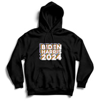 Biden Harris 2024 Rainbow Gay Pride LGBT Democrat Hoodie - Wonder Print Shop