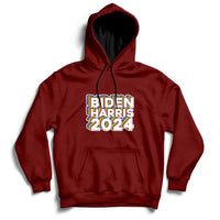 Biden Harris 2024 Rainbow Gay Pride LGBT Democrat Hoodie - Wonder Print Shop