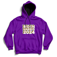 Biden Harris 2024 Rainbow Gay Pride LGBT Democrat Hoodie - Wonder Print Shop