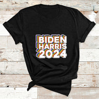 Biden Harris 2024 Rainbow Gay Pride LGBT Democrat T Shirt - Wonder Print Shop