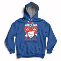 Love Is Everywhere But So Is The Flu Valentine's Day Nurse Hoodie - Wonder Print Shop
