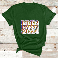 Biden Harris 2024 Rainbow Gay Pride LGBT Democrat T Shirt - Wonder Print Shop