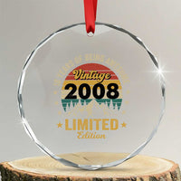 18th Birthday Crystal Glass Ornament Vintage 2008 Limited Edition Retro 18 Years Of Being Awesome Mountain