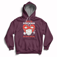 Love Is Everywhere But So Is The Flu Valentine's Day Nurse Hoodie - Wonder Print Shop