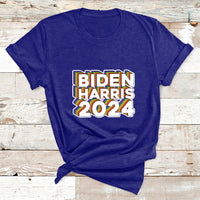 Biden Harris 2024 Rainbow Gay Pride LGBT Democrat T Shirt - Wonder Print Shop