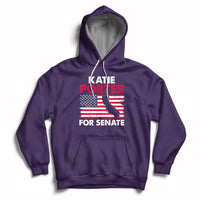 Retro Katie Porter 2024 Whiteboard For Senate California Democrat American Flag Hoodie - Wonder Print Shop