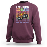 I Crushed 120 Days Of School Funny 120 Days Survivor Truck Kids Sweatshirt - Wonder Print Shop