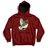 Women Life Freedom Farsi Support Iran Pigeon Hoodie - Wonder Print Shop