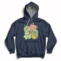 Groovy Retro Happy 120 Days Of School Feeling Cray Cray Teacher Student Hoodie - Wonder Print Shop