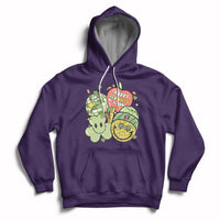 Groovy Retro Happy 120 Days Of School Feeling Cray Cray Teacher Student Hoodie - Wonder Print Shop