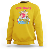 Love Stinks Lets Drink Funny Anti Valentines Day Singles Day Sweatshirt - Wonder Print Shop
