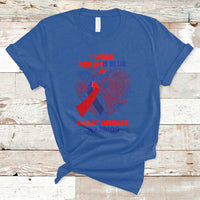 I Wear Red And Blue For Heart Disease Warrior CHD Month T-Shirt - Wonder Print Shop
