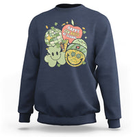 Groovy Retro Happy 120 Days Of School Feeling Cray Cray Teacher Student Sweatshirt - Wonder Print Shop