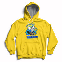 In March We Wear Blue For Colon Cancer Awareness CRC Blue Ribbon Blue Heart Hoodie - Wonder Print Shop