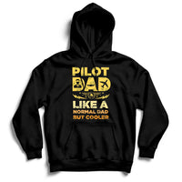 Funny Pilot Art For Dad Men Aviation Airplane Pilot Hoodie - Wonder Print Shop