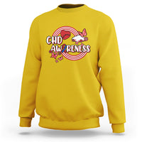 Rainbow CHD Congenital Heart Defect Awareness Heart Disease Sweatshirt - Wonder Print Shop