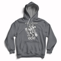 Stuck Between Idk Idc And Idgaf Bike Skull Biker Motorcross Dirt Bike Hoodie - Wonder Print Shop