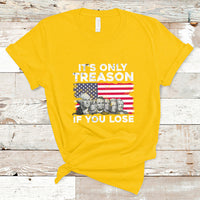 Vintage It's Only Treason If You Lose 4th Of July Independence Day Presidents Day Founding Fathers US Pride American Flag Patriots Political T-Shirt - Wonder Print Shop