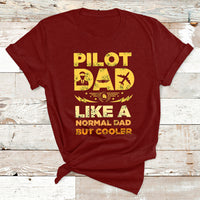 Funny Pilot Art For Dad Men Aviation Airplane Pilot T Shirt - Wonder Print Shop