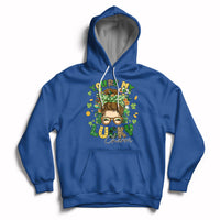 You Are My Lucky Charm St Patrick's Day Shamrock Messy Bun Hoodie - Wonder Print Shop
