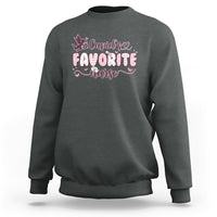 Cupid's Favorite Nurse Happy Valentines Day Groovy Retro Sweatshirt - Wonder Print Shop