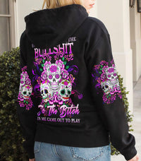 The Good Girl In Me Got Tired Sugar Skull Hoodie - Wonder Print Shop