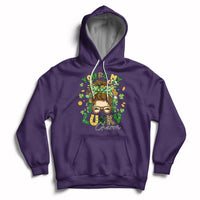 You Are My Lucky Charm St Patrick's Day Shamrock Messy Bun Hoodie - Wonder Print Shop