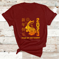 Happy Chinese New Rabbit Year 2023 Year Of The Rabbit T Shirt - Wonder Print Shop