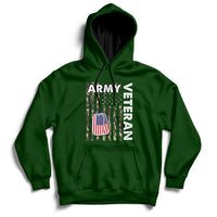 American Flag Camo Proud US Army Veteran Hoodie - Wonder Print Shop