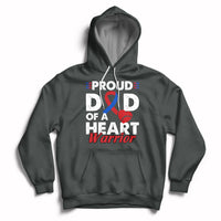 Dad Of A Heart Warrior CHD Congenital Heart Defect Awareness Hoodie - Wonder Print Shop