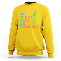 As Much Rest As Possible AMRAP Skeleton Funny Trendy Sweatshirt - Wonder Print Shop