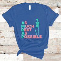 As Much Rest As Possible AMRAP Skeleton Funny Trendy T Shirt - Wonder Print Shop