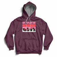 Funny Black Cat Ew Valentine Anti Valentines Day Galantines Hoodie - Wonder Print Shop