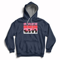 Funny Black Cat Ew Valentine Anti Valentines Day Galantines Hoodie - Wonder Print Shop