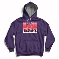Funny Black Cat Ew Valentine Anti Valentines Day Galantines Hoodie - Wonder Print Shop