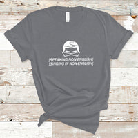 Speaking Non-English Singing In Non-English Spanish Subtitle T-Shirt - Wonder Print Shop
